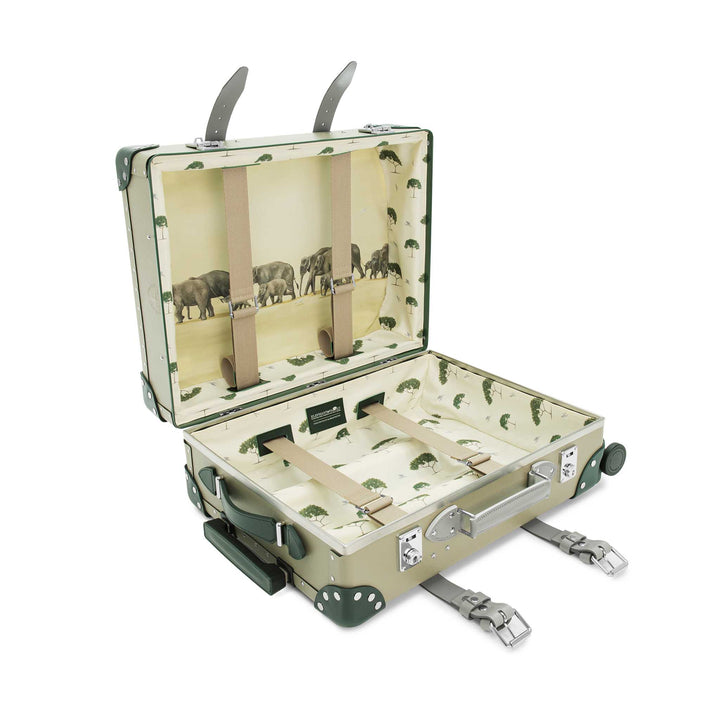 Elephant Family · Carry-On - 4 Wheels | Olive Grey/Kerry Green/Chrome