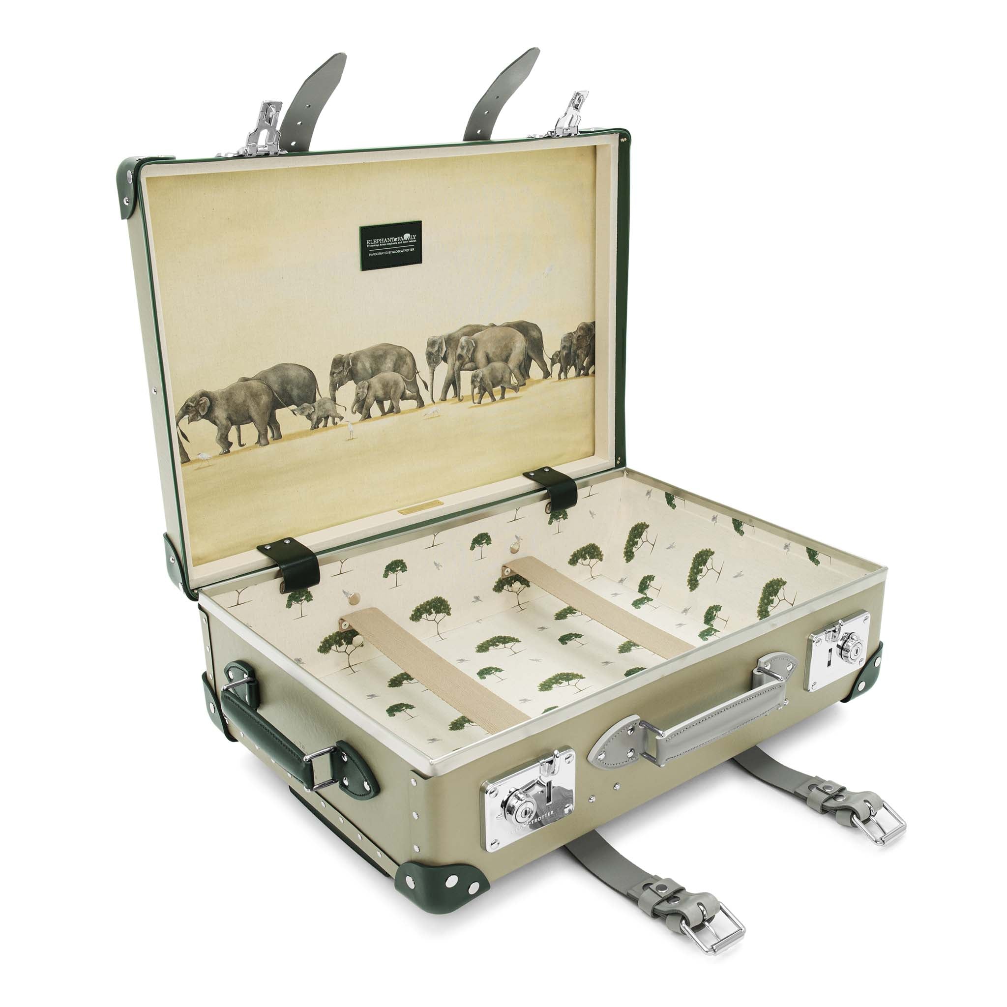 Elephant Family · Carry-On - 2 Wheels | Olive Grey/Kerry Green/Chrome