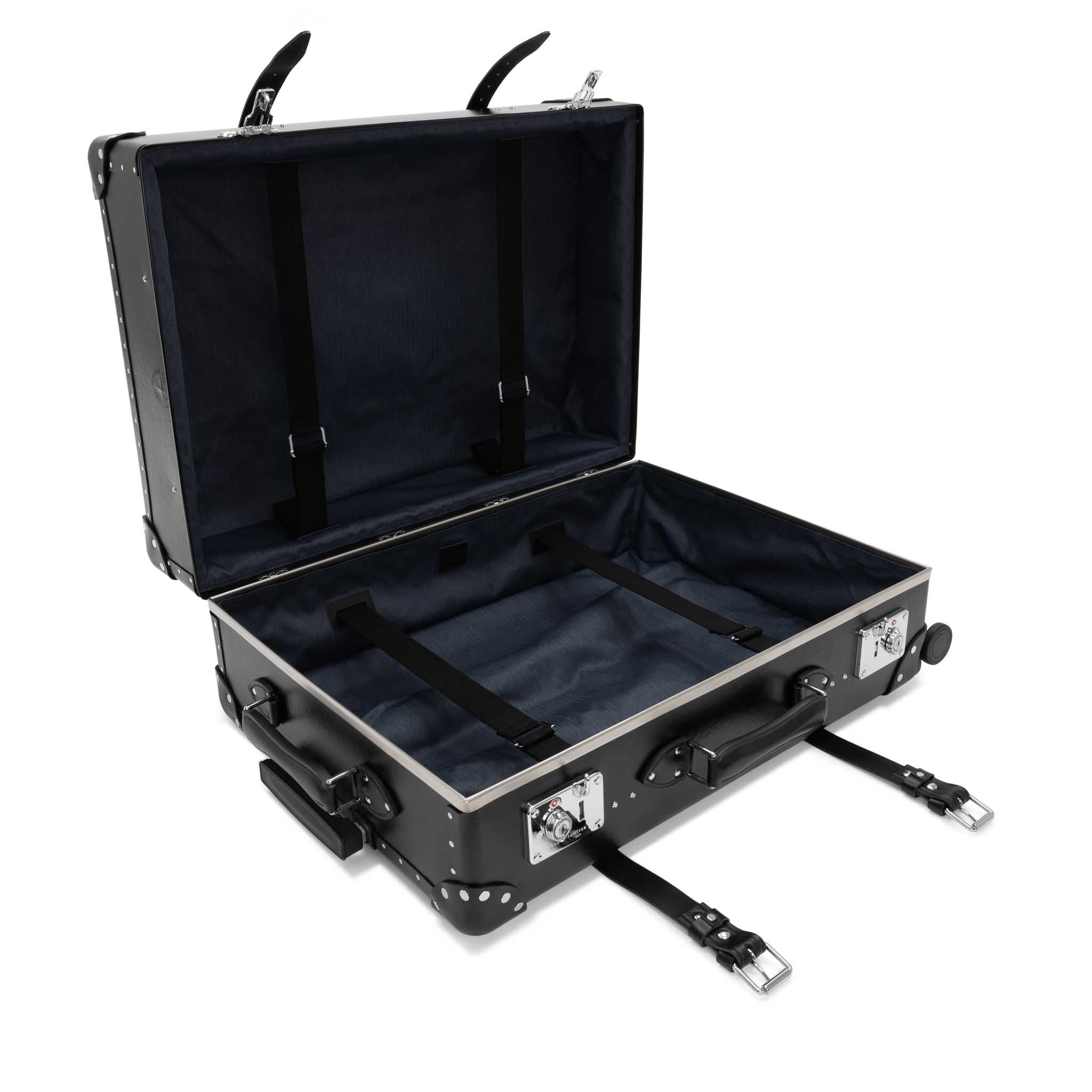 Centenary · Large Check-In - 4 Wheels | Black/Black/Chrome