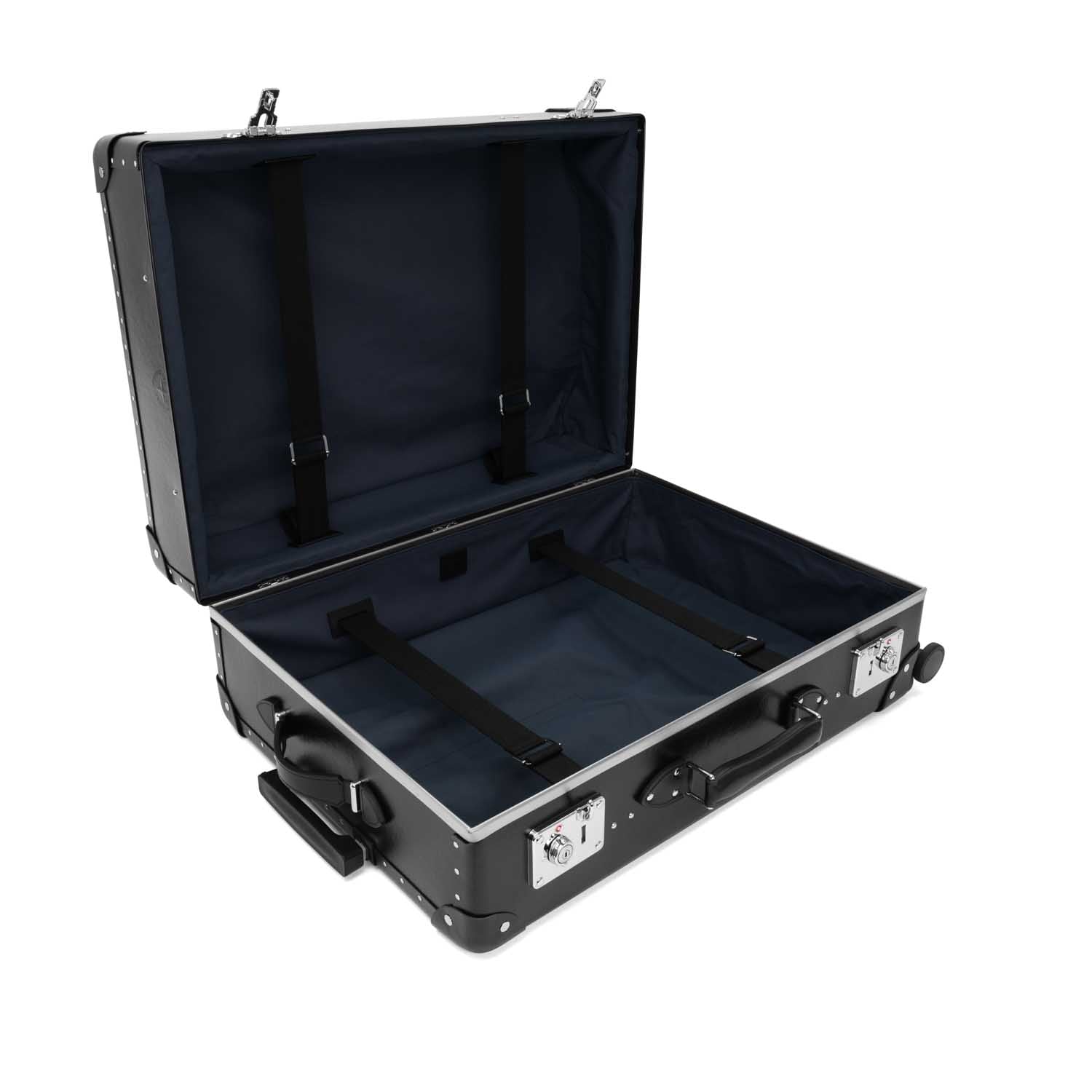 Original · Large Check-In - 4 Wheels | Black/Black/Chrome
