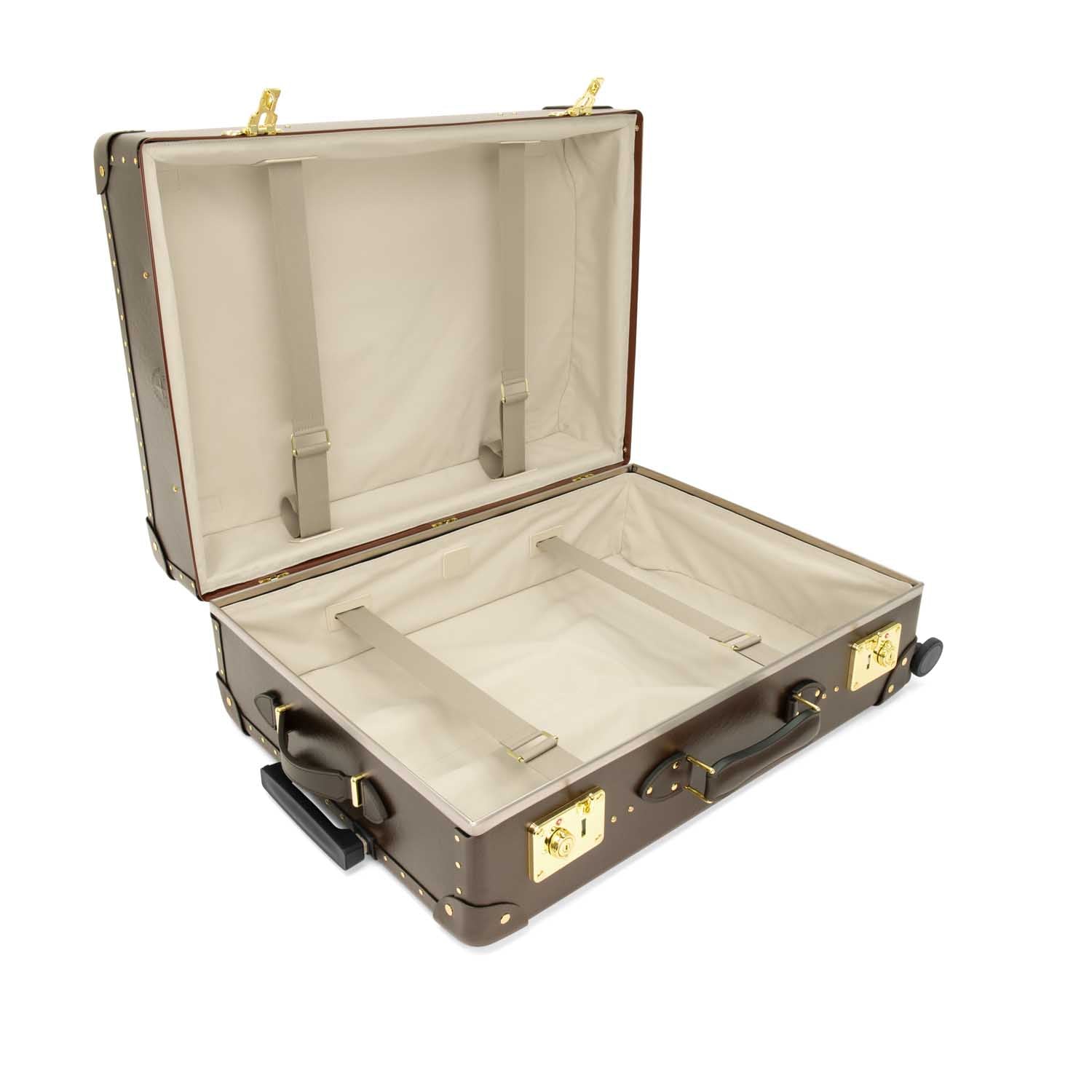 Original · Large Check-In - 4 Wheels | Brown/Brown/Gold