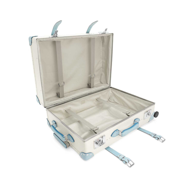 Centenary · Large Check-In - 4 Wheels | Ivory/Pastel Blue/Chrome