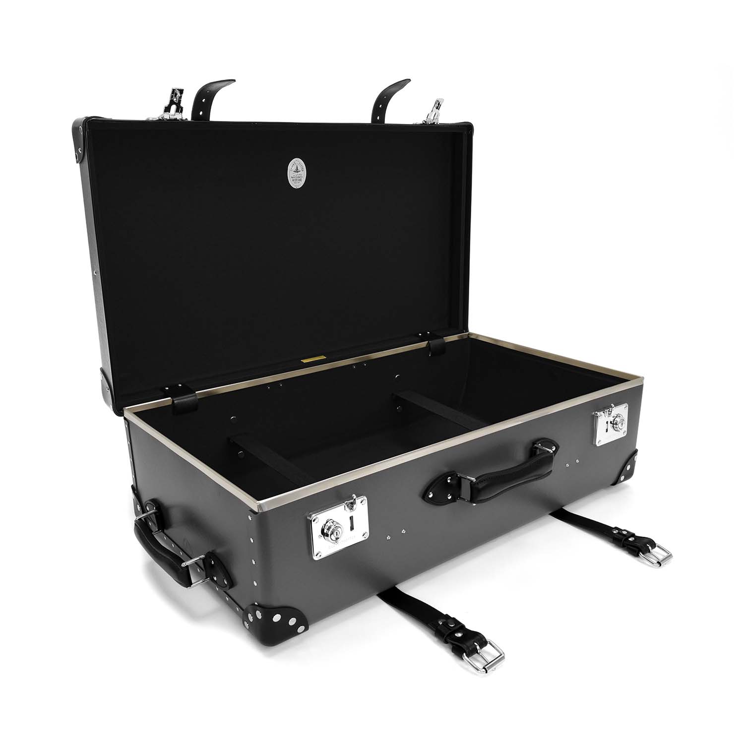 Centenary · Large Suitcase | Charcoal/Black/Chrome