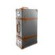 Centenary · Large Suitcase | Grey/Caramel/Chrome