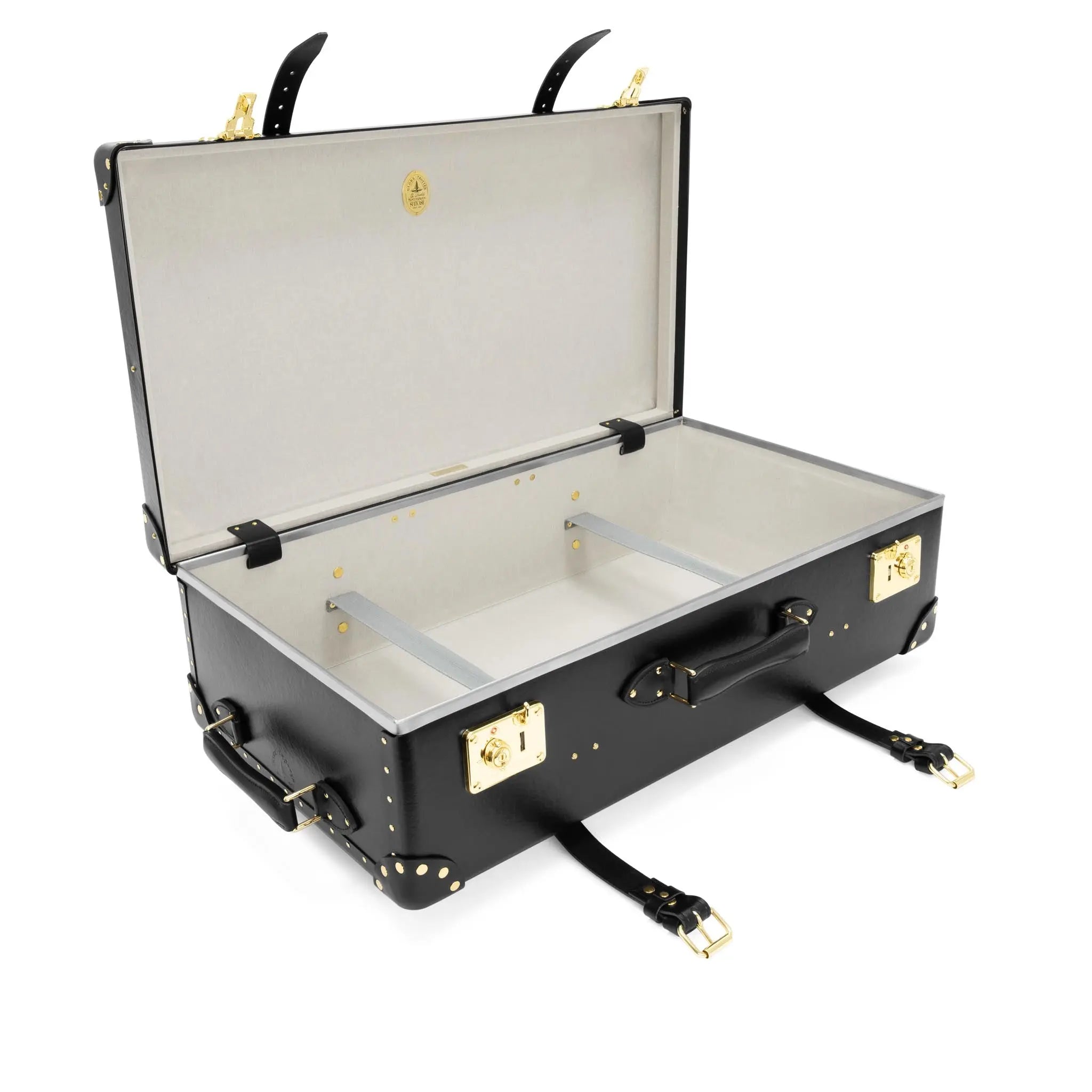 Centenary · Large Check-In - 2 Wheels | Black/Black/Gold - GLOBE-TROTTER