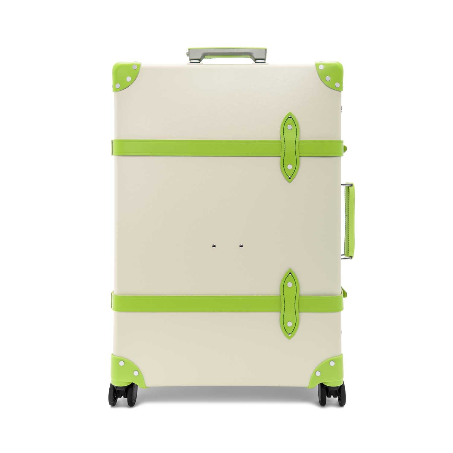 Centenary · Large Check-In - 4 Wheels | Ivory/Parrot Green/Chrome