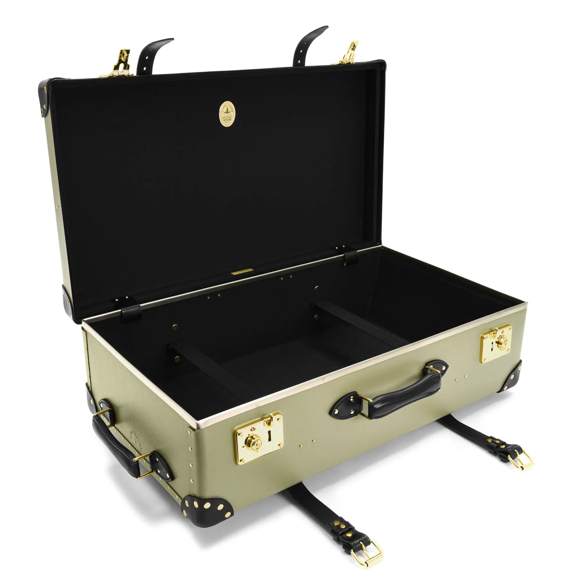 Centenary · Large Check-In - 2 Wheels | Olive/Black/Gold - GLOBE-TROTTER