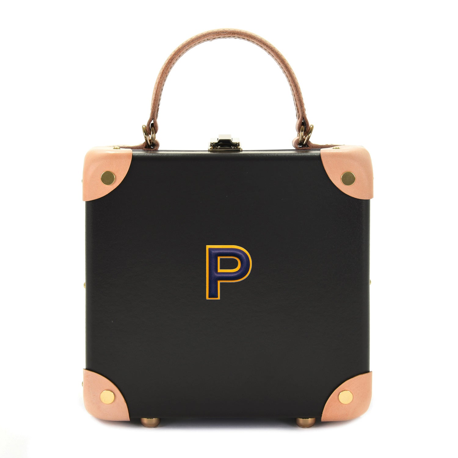 Alphabet · Leather Sticker | Yellow/Dark Blue | P