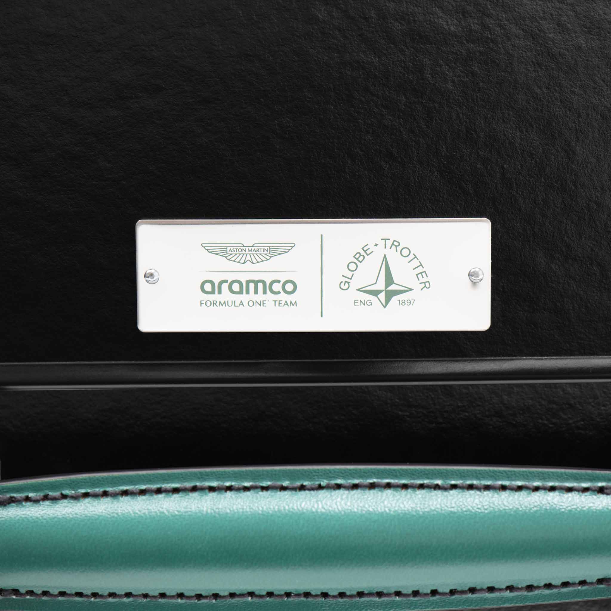 Aston Martin Aramco F1® Team AMR25 · Carry-On - 4 Wheels | Black/Aston Green/Black