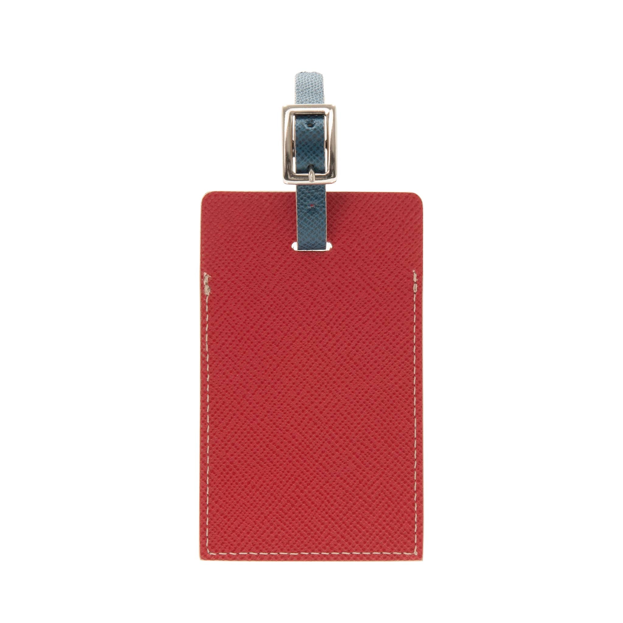 Jet · Luggage Tag | Baby Blue/Red/Chrome