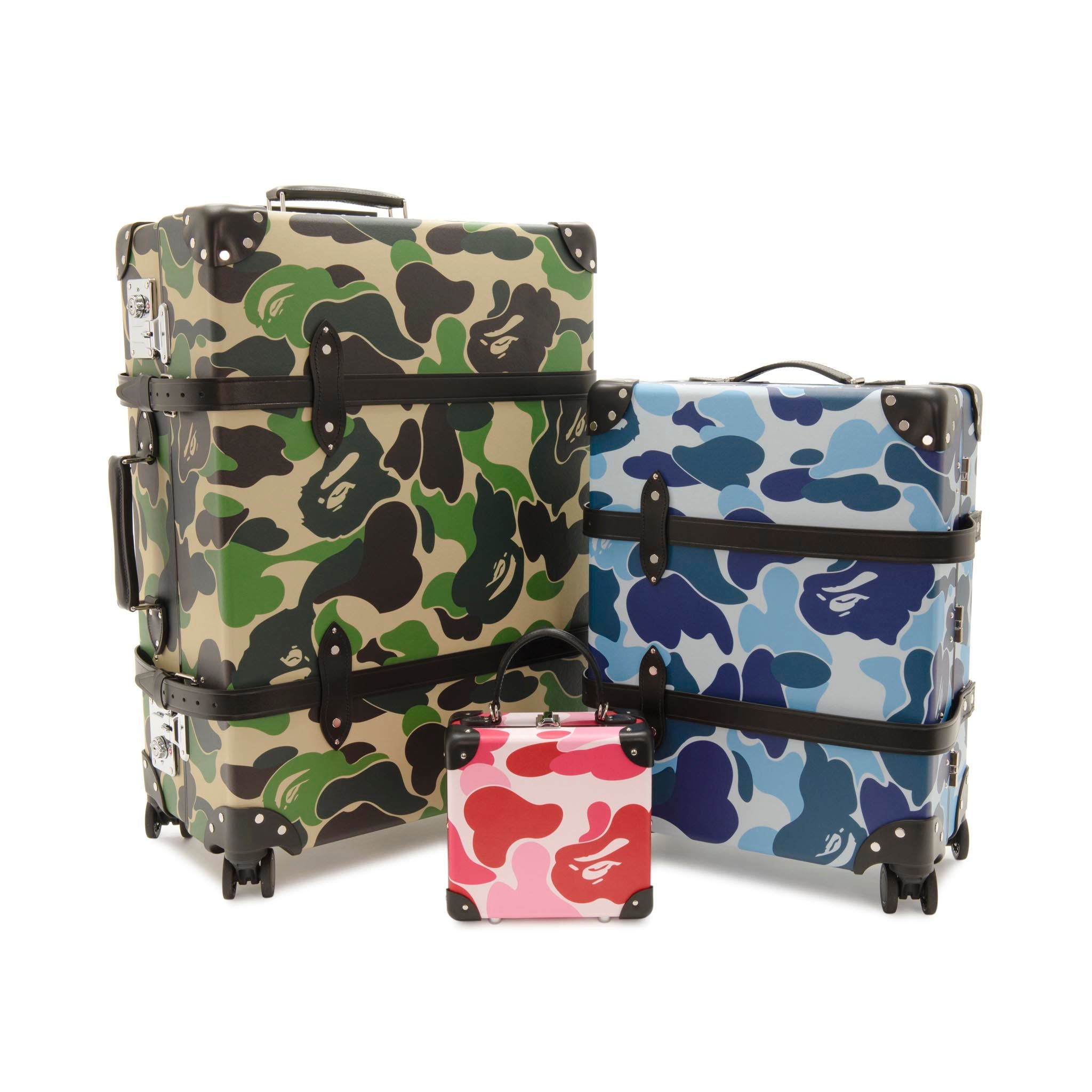 Bape · Large Check-In - 4 Wheels | Green/Black/Chrome