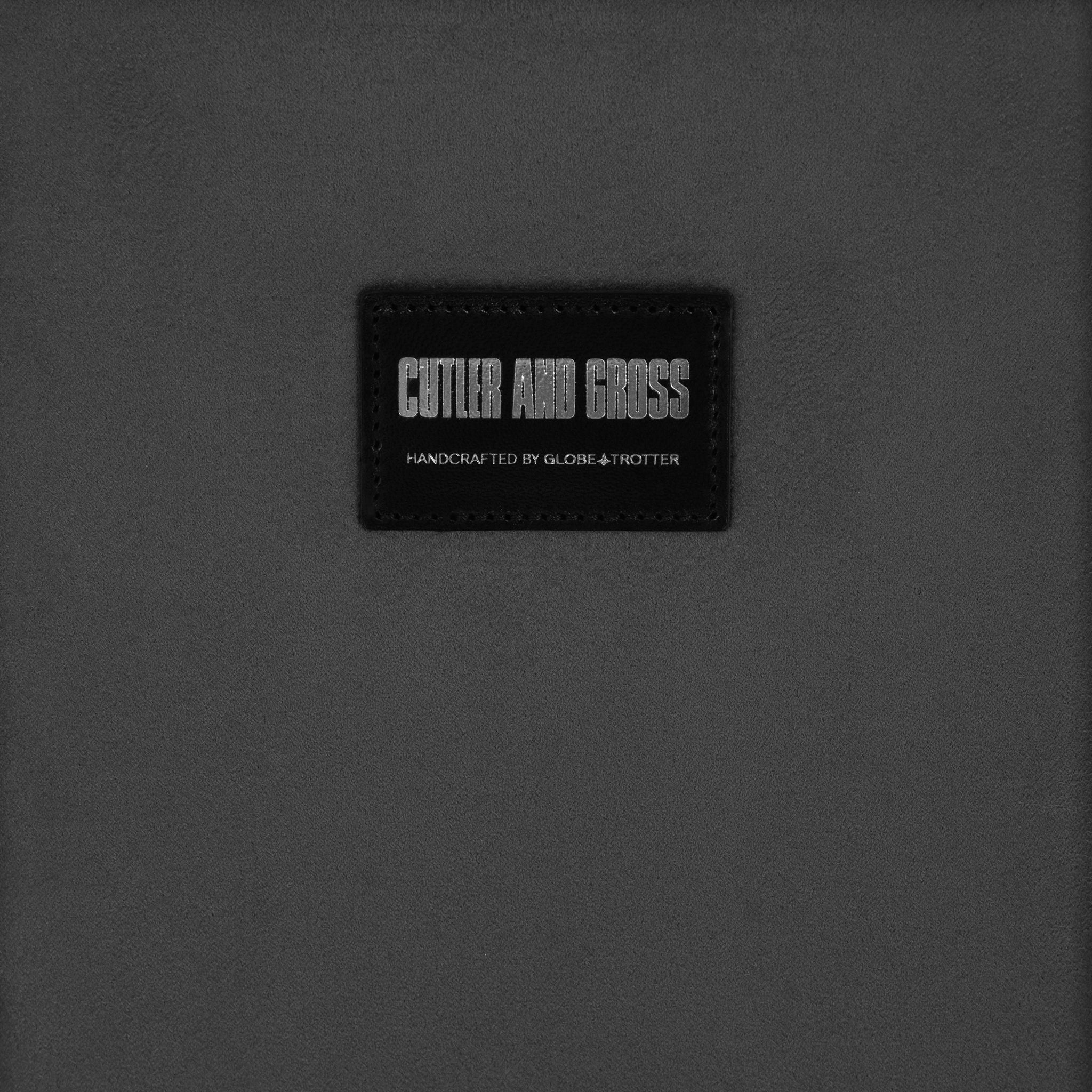 Cutler & Gross · 4-Slot Glasses Cases | Black/Black/Chrome