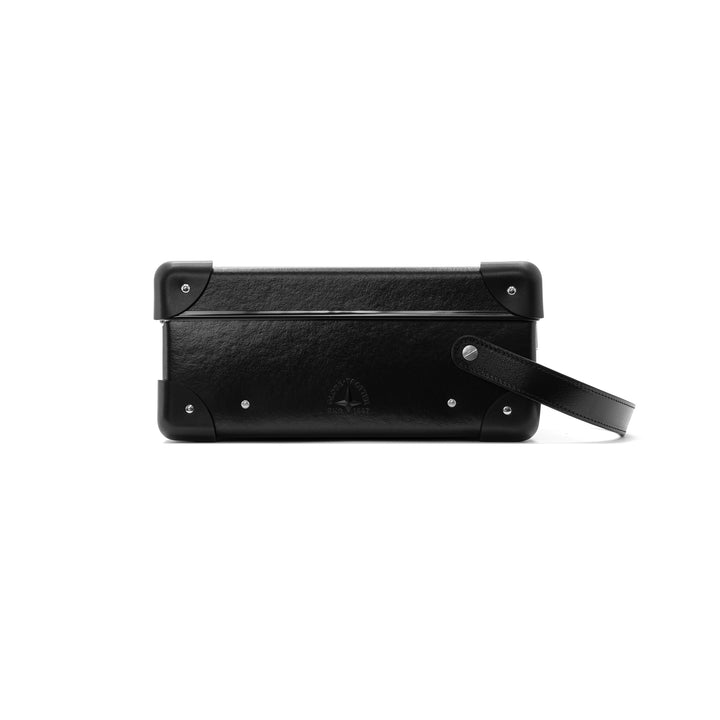 Cutler & Gross · 4-Slot Glasses Cases | Black/Black/Chrome