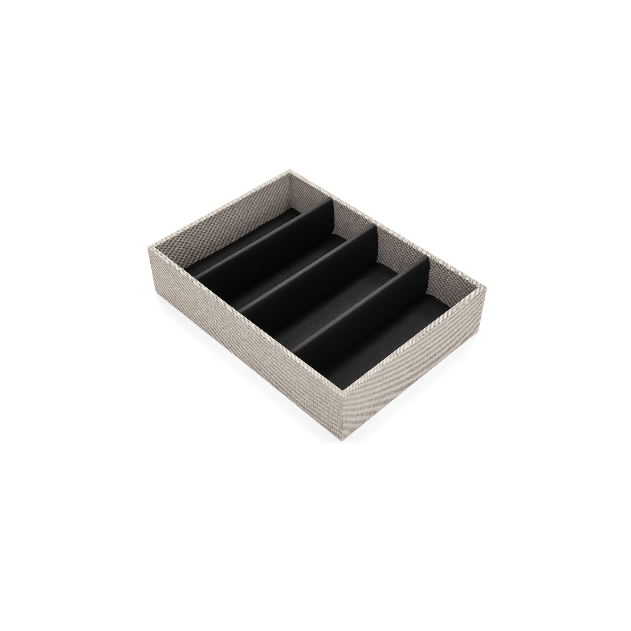 Cutler & Gross · 4-Slot Glasses Cases | Black/Black/Chrome