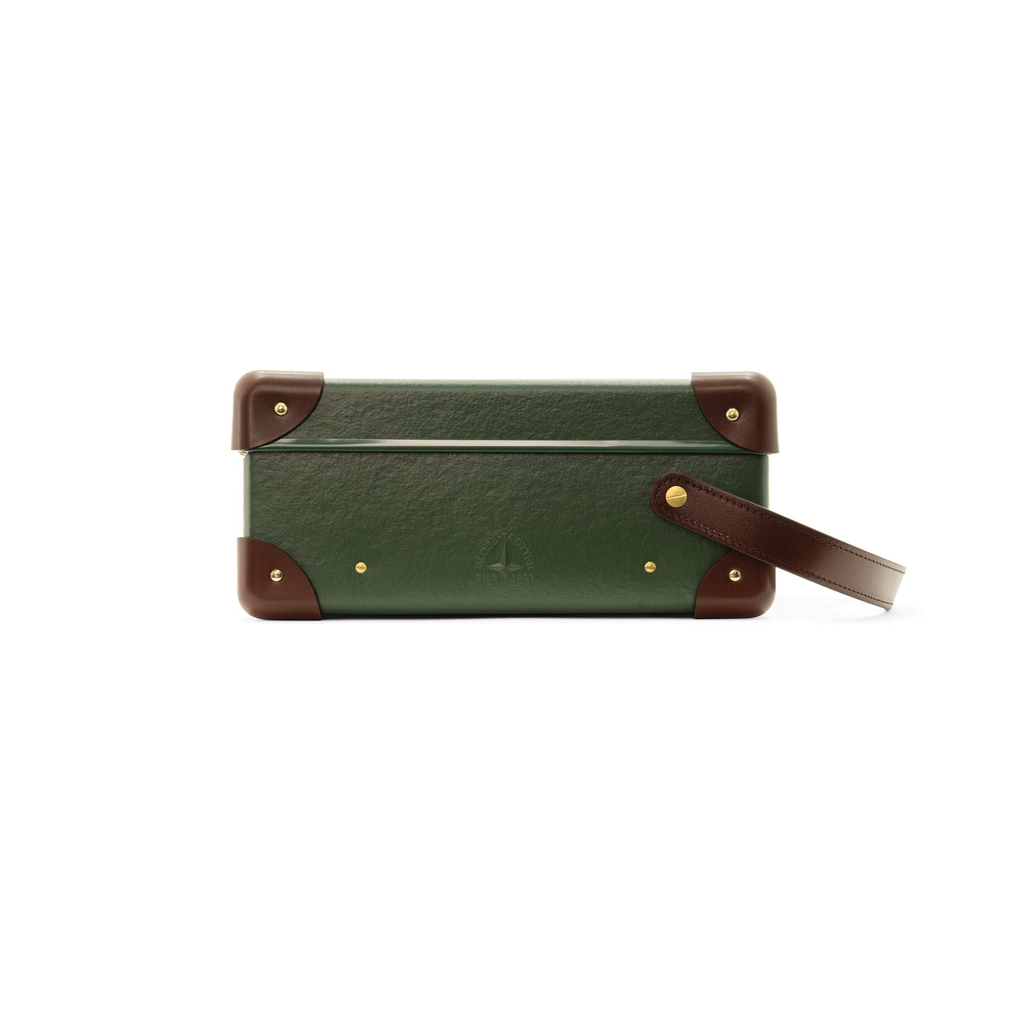 Cutler & Gross · 4-Slot Glasses Cases | Green/Brown/Gold