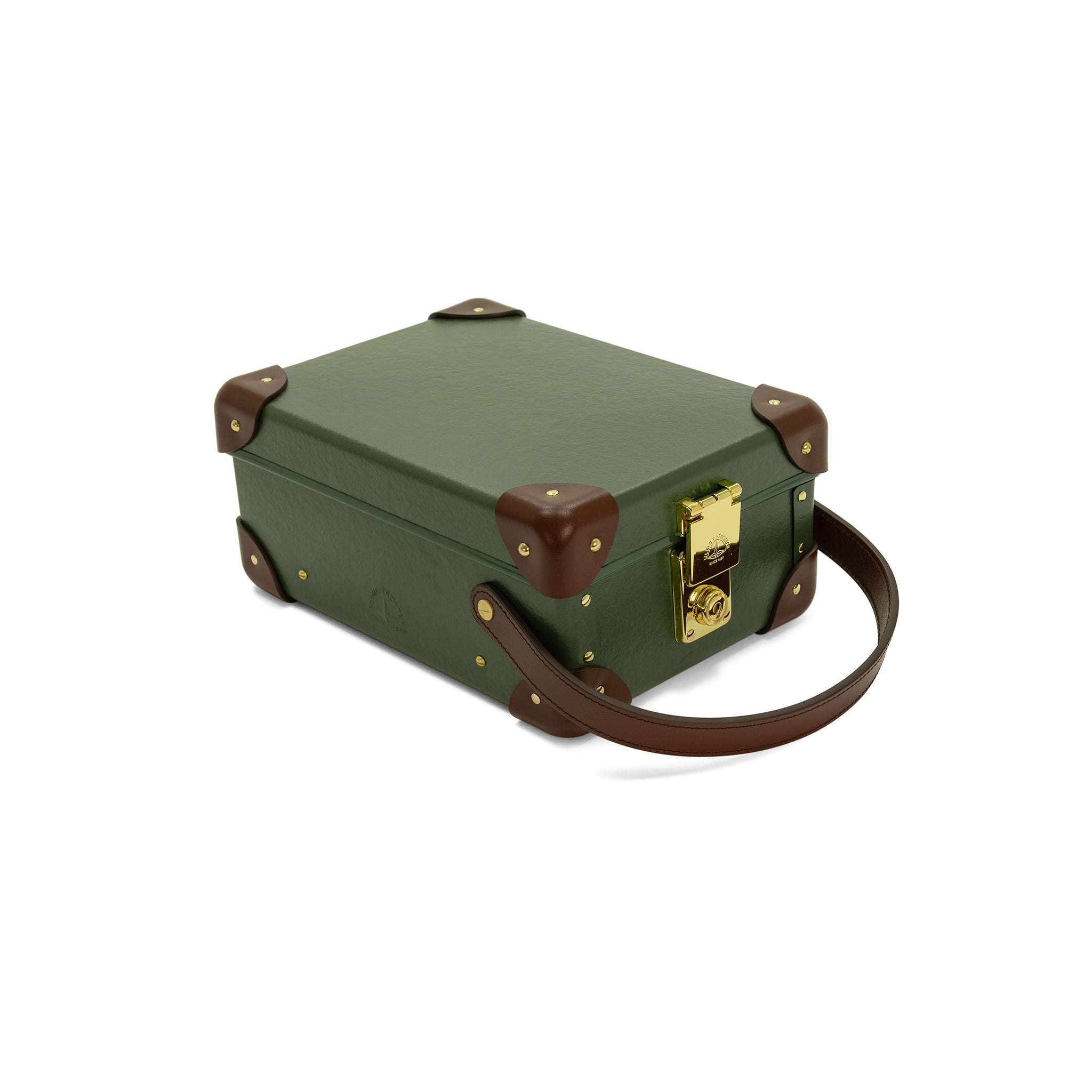 Cutler & Gross · 4-Slot Glasses Cases | Green/Brown/Gold