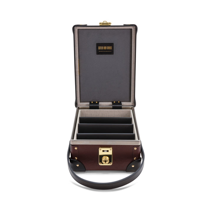Cutler & Gross · 4-Slot Glasses Cases | Oxblood/Black/Gold