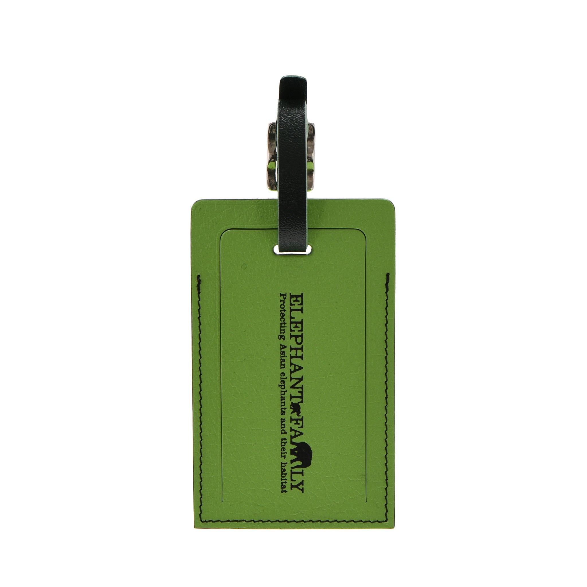 Elephant Family · Luggage Tag | Green