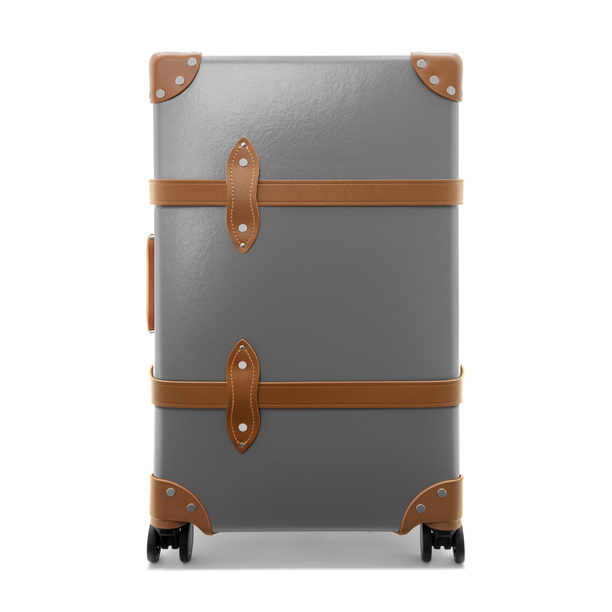 Centenary · Medium Check-In - 4 Wheels | Grey/Caramel/Chrome