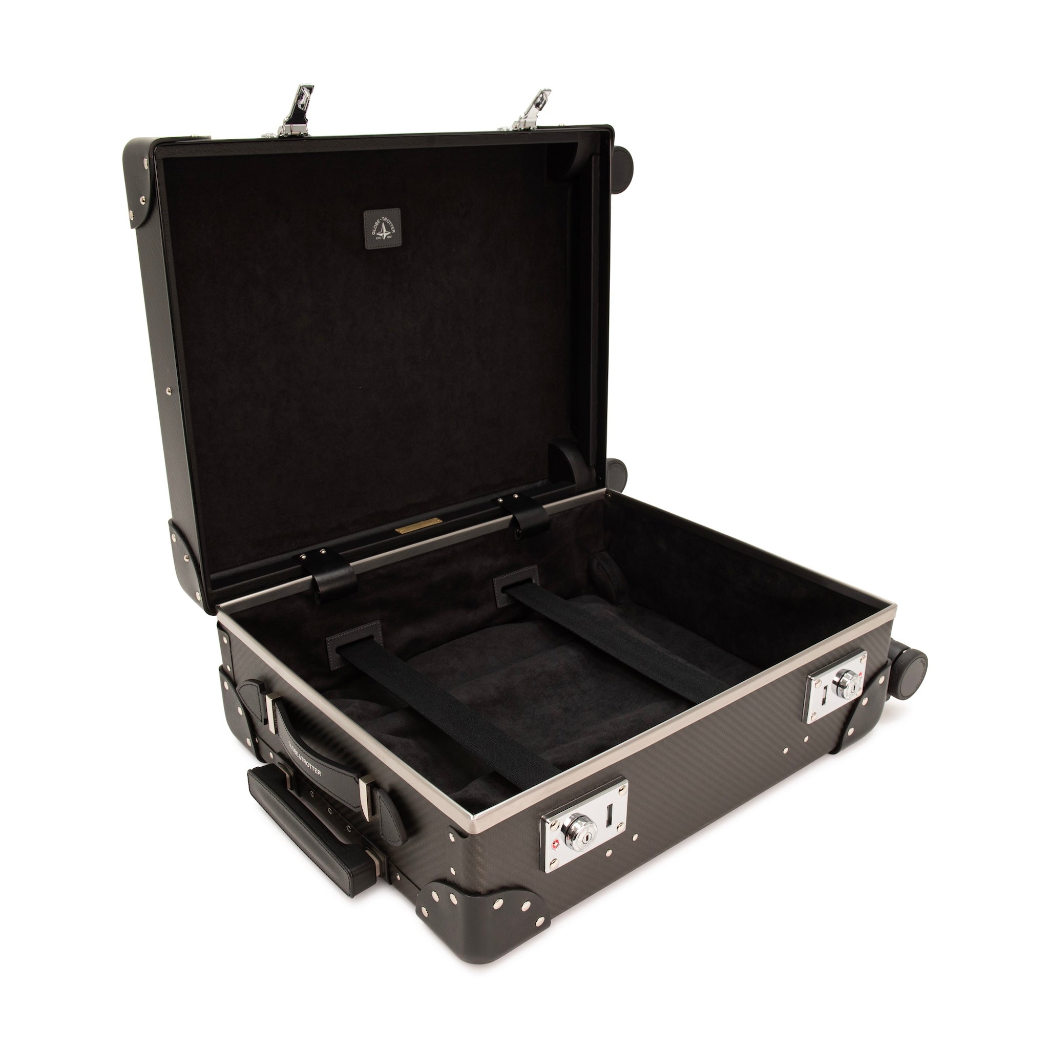 Carbon Fibre · Carry-On - 4 Wheels | Carbon Fibre/Black/Chrome