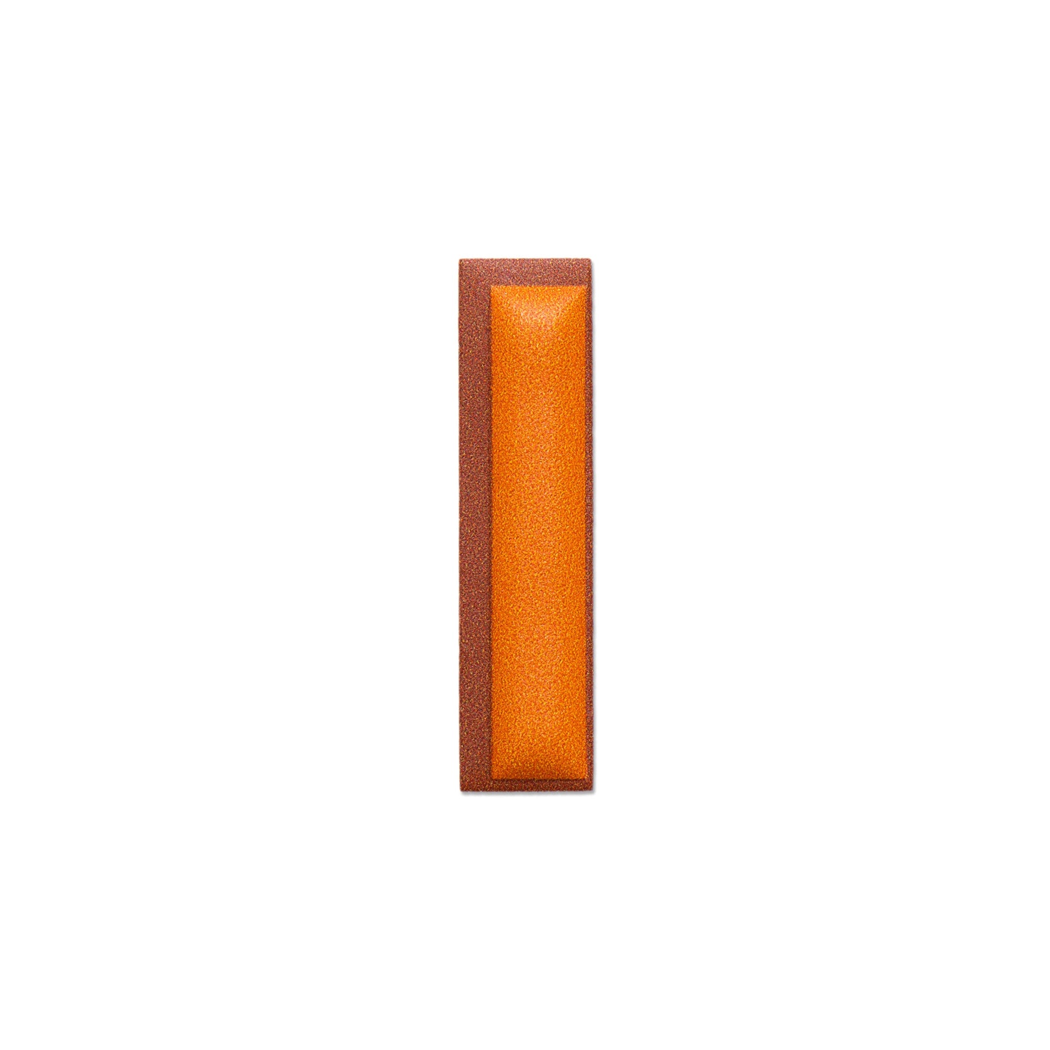 Alphabet · Leather Sticker | Orange/Brown | I