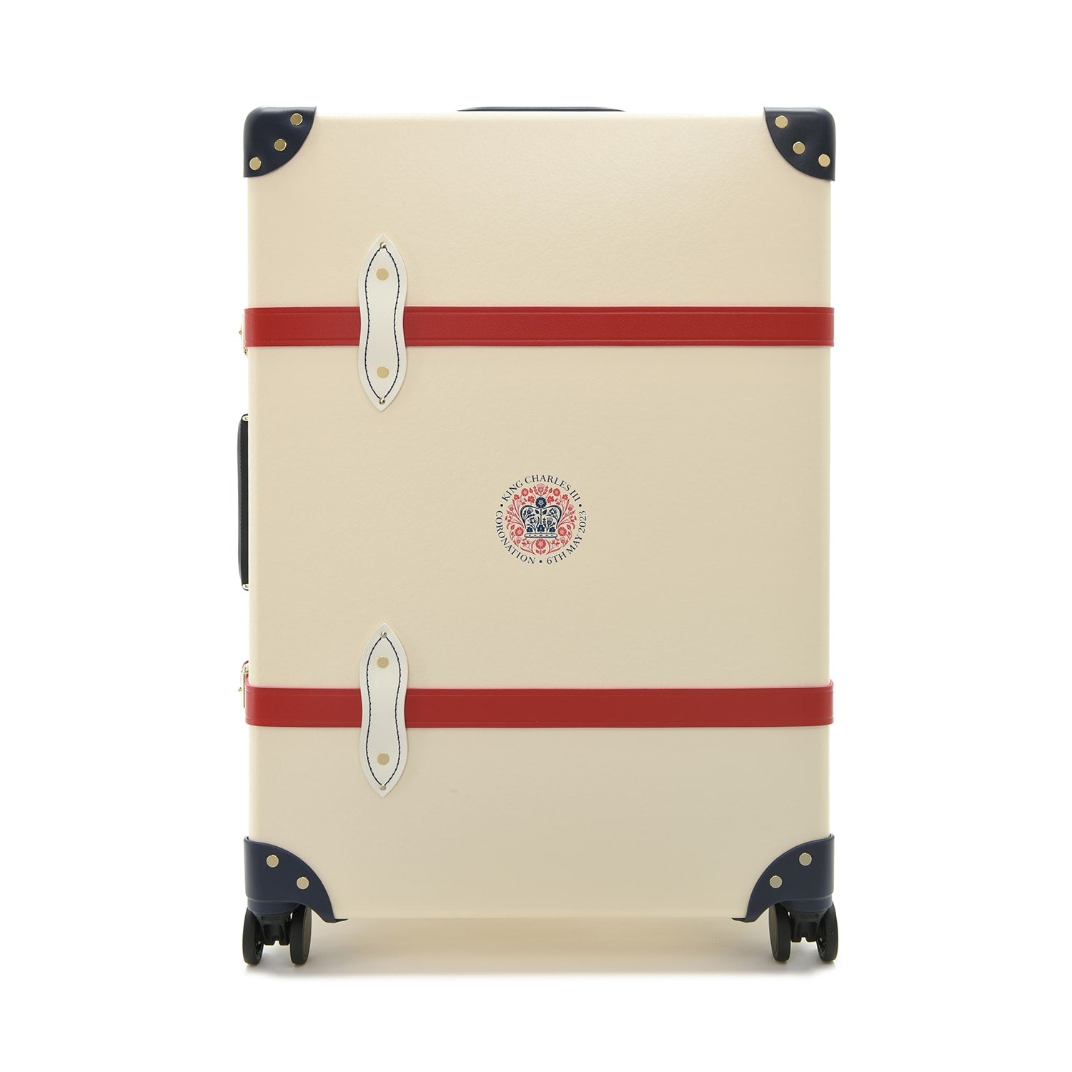 Coronation Special · Large Check-In - 4 Wheels | Ivory/Navy/Gold