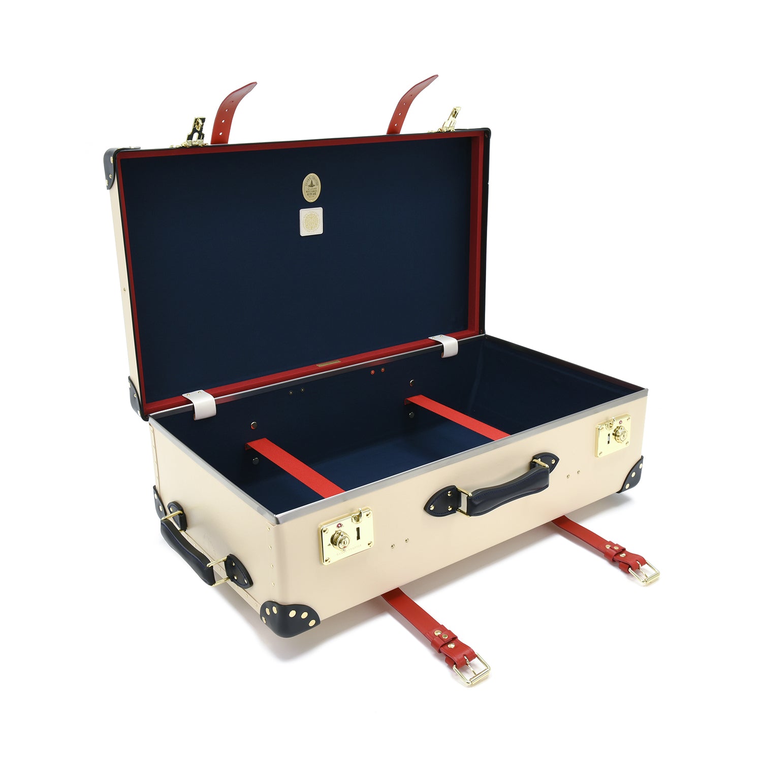 Coronation Special · Large Check-In - 2 Wheels | Ivory/Navy/Gold