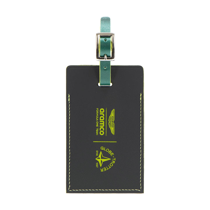 Aston Martin F1 · Luggage Tag | Charcoal/Black/Chrome