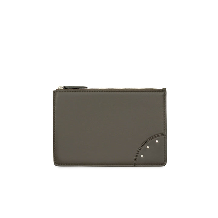 Metropolis · A5 Document Holder | Olive/Chrome