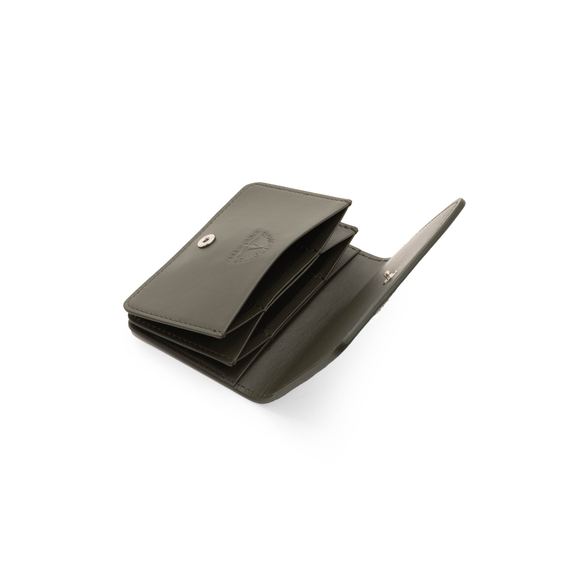 Metropolis · Business Card Holder | Olive/Chrome