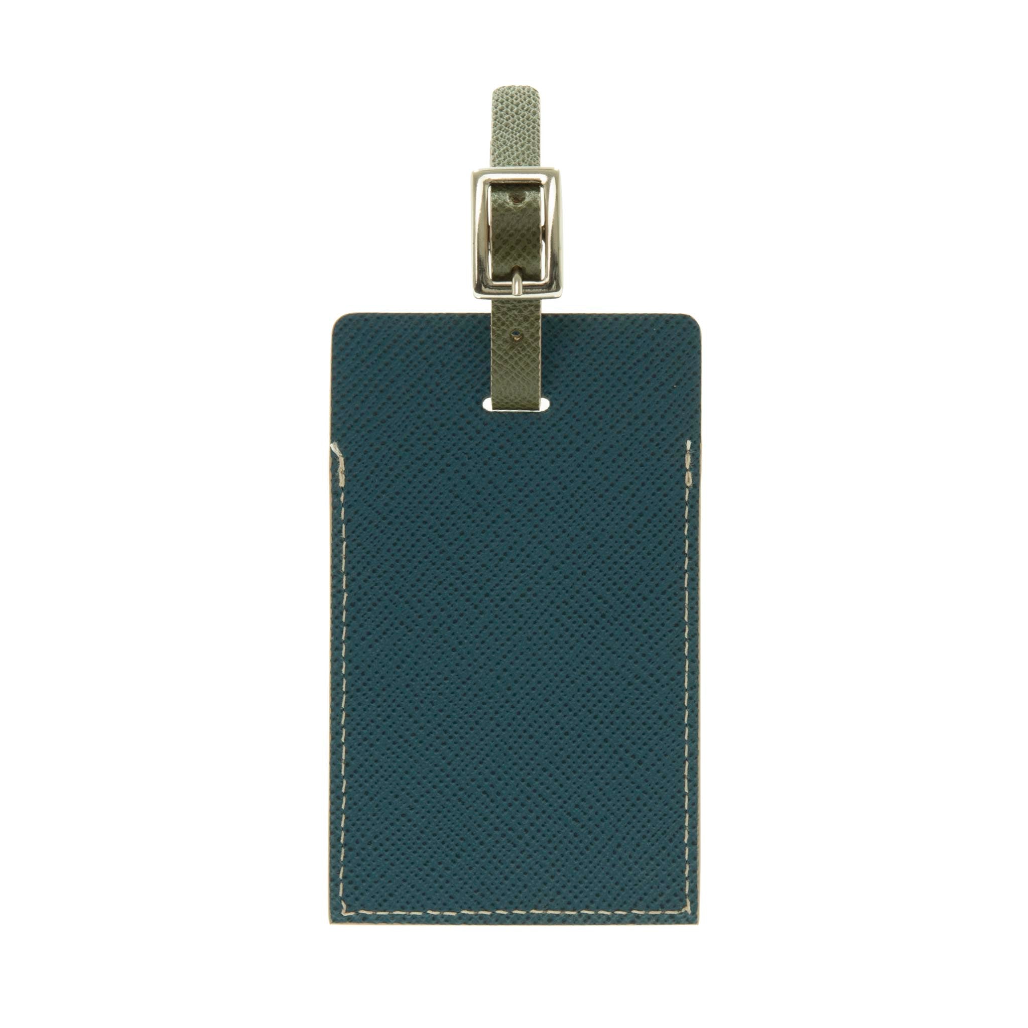 Jet · Luggage Tag | Orange/Teal/Chrome