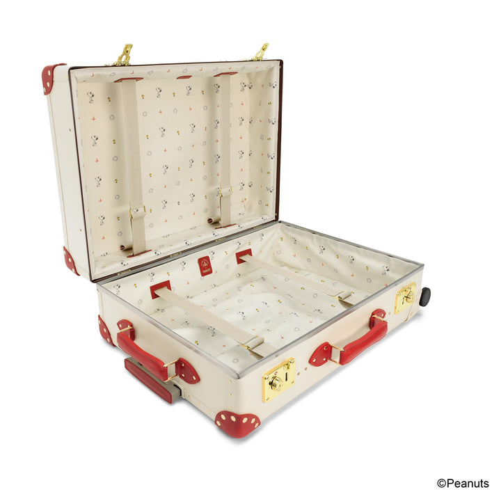 Peanuts · Large Check-In - 4 Wheels | Ivory/Red/Gold