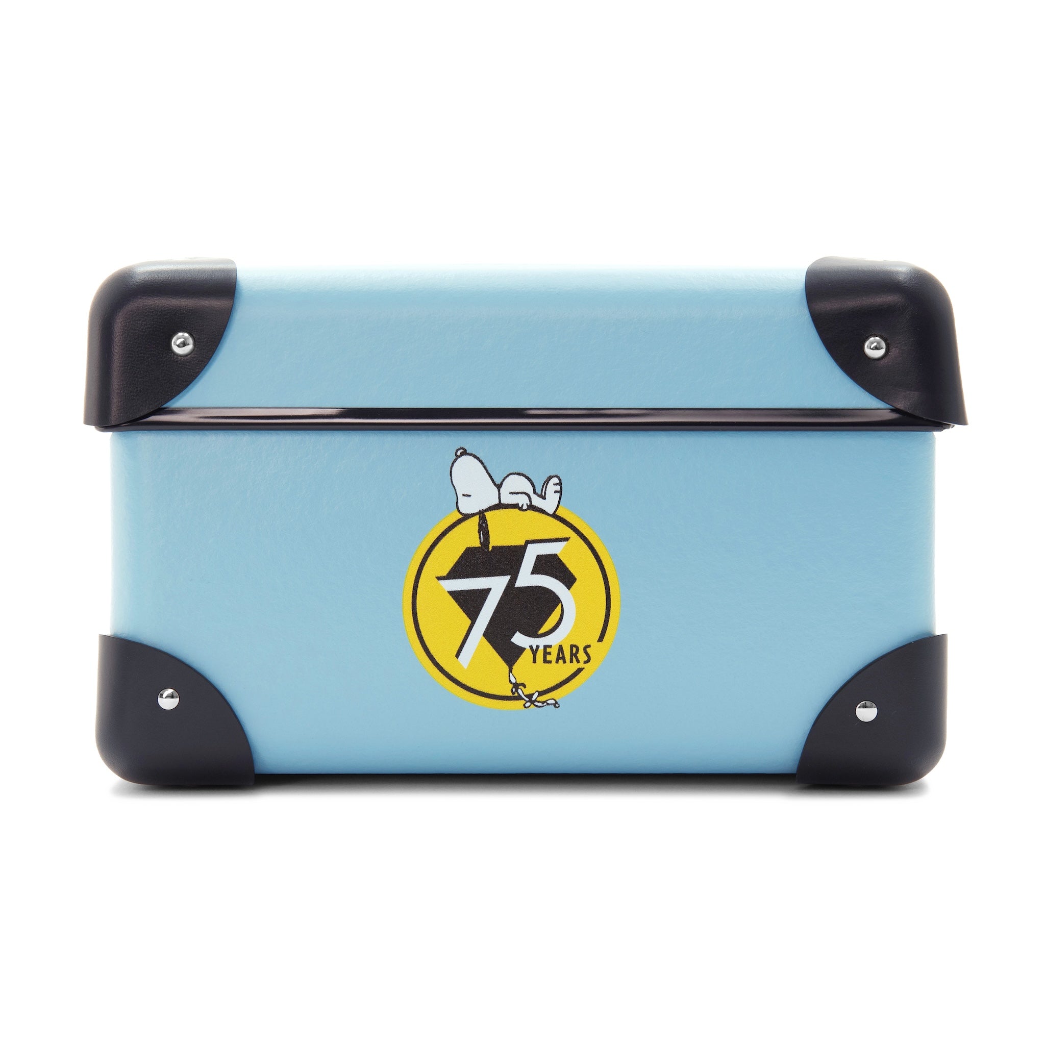 Peanuts 75th Anniversary · Small Storage Box | Pastel Blue/Navy/Chrome