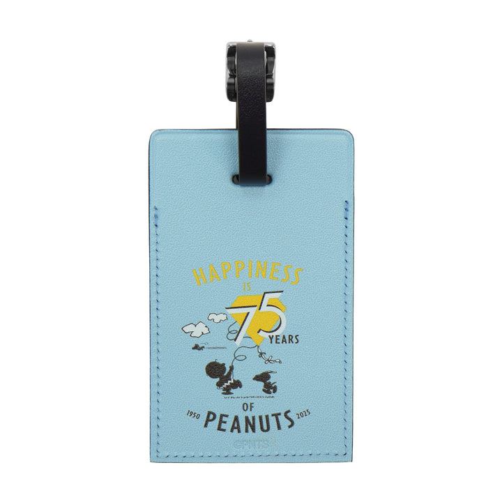Peanuts 75th Anniversary · Luggage Tag | Pastel Blue/Navy/Chrome