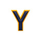 Alphabet · Leather Sticker | Yellow/Dark Blue | Y