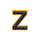 Alphabet · Leather Sticker | Yellow/Dark Blue | Z