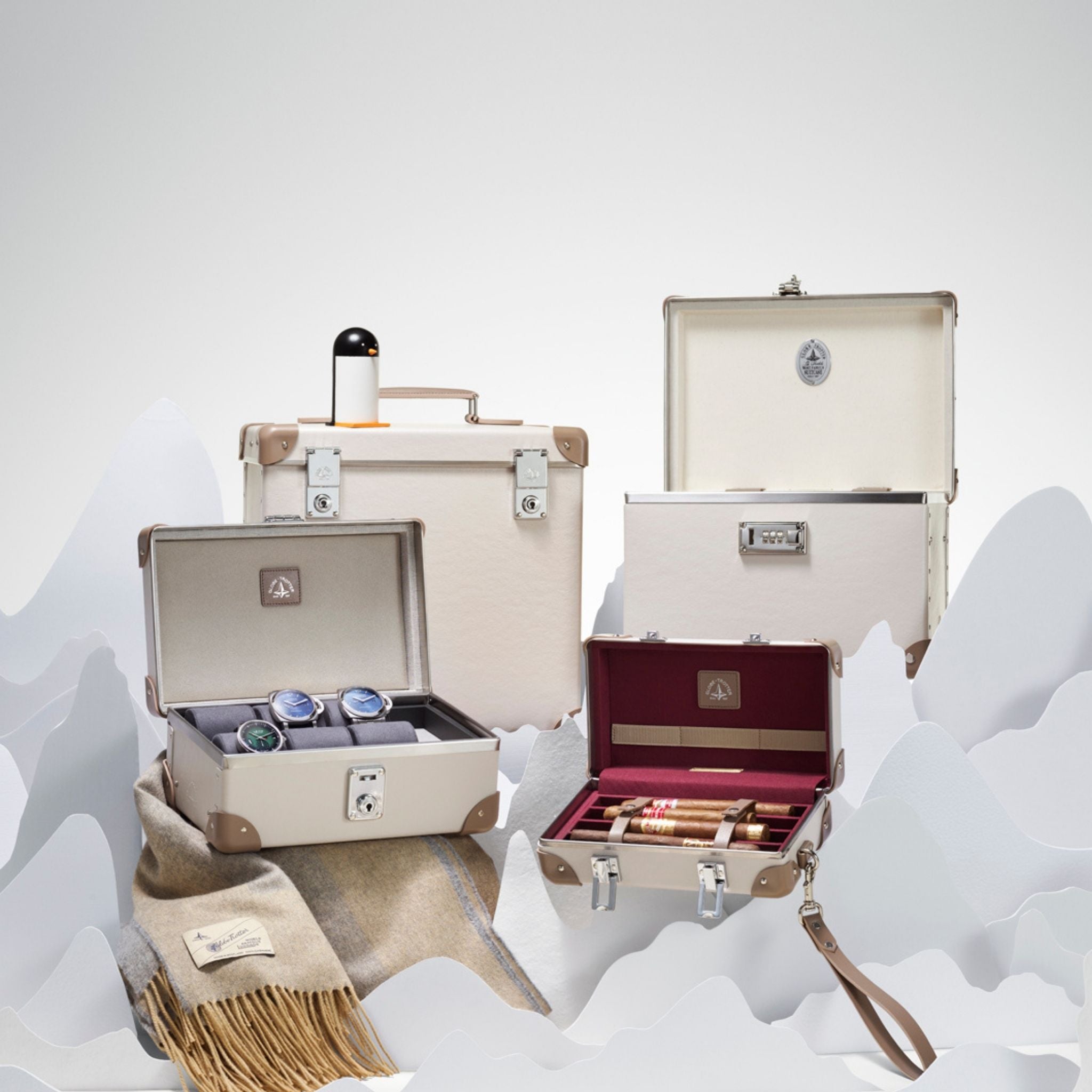 Centenary · Vinyl Record Case | Chalk/Moss/Chrome