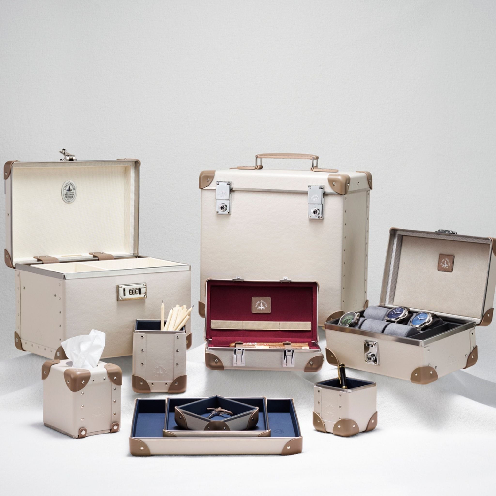 Home Collection · Pen Tray | Noble Brown/Ivory/Gold