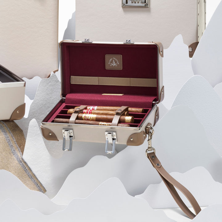 Home Collection · Cigar Travel Case | Chalk/Moss/Chrome