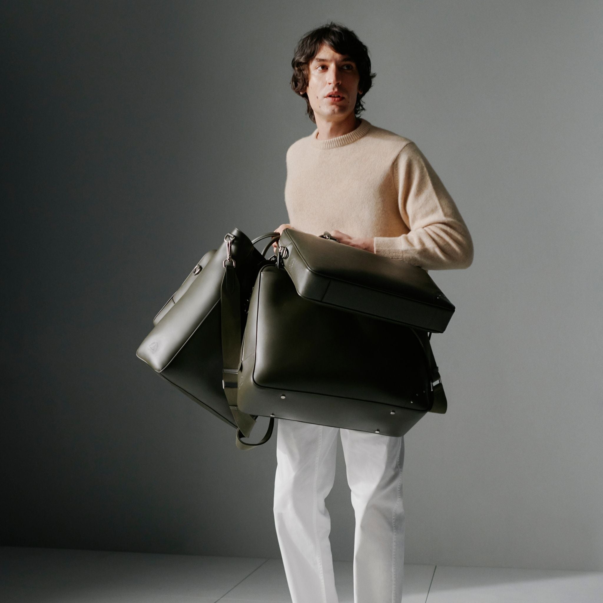 Metropolis · Weekend Bag | Olive/Chrome