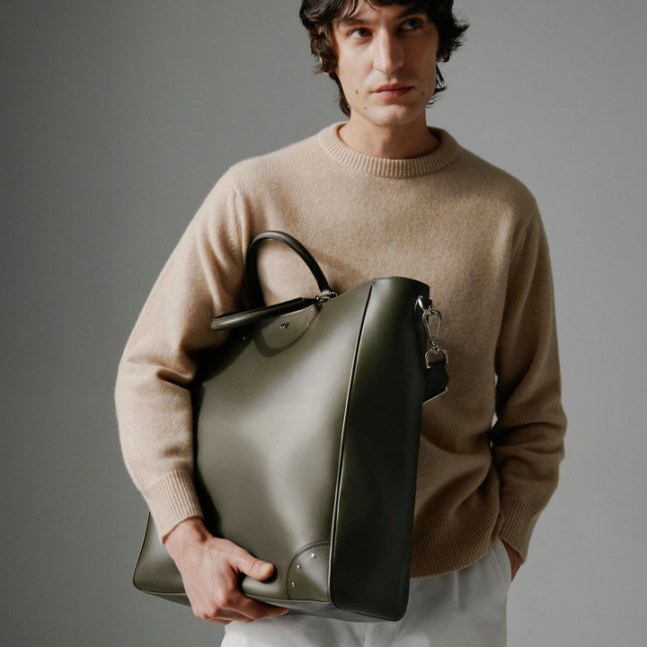 Metropolis · Tote Bag | Olive/Chrome