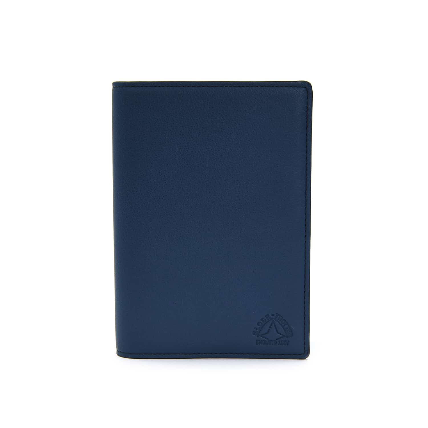 Centenary Leather · Passport Sleeve | Navy - GLOBE-TROTTER