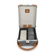Centenary · 3-Slot Watch Case | Grey/Caramel - GLOBE-TROTTER