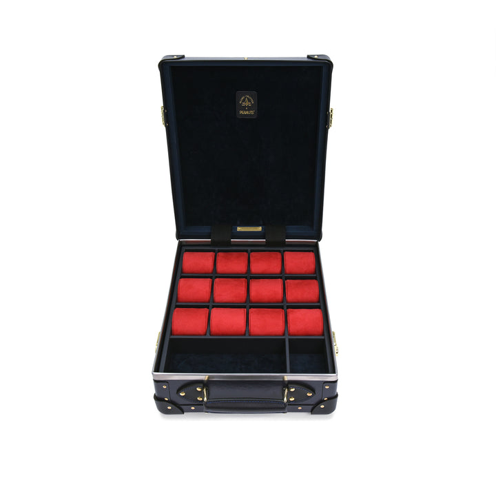 Peanuts · 12-Slot Watch Case | Navy/Navy/Gold
