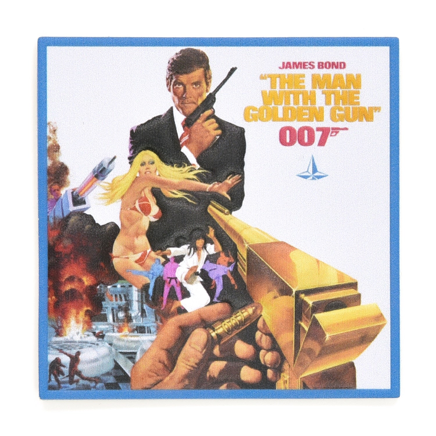 James Bond Leather Luggage Sticker Set | Box - GLOBE-TROTTER