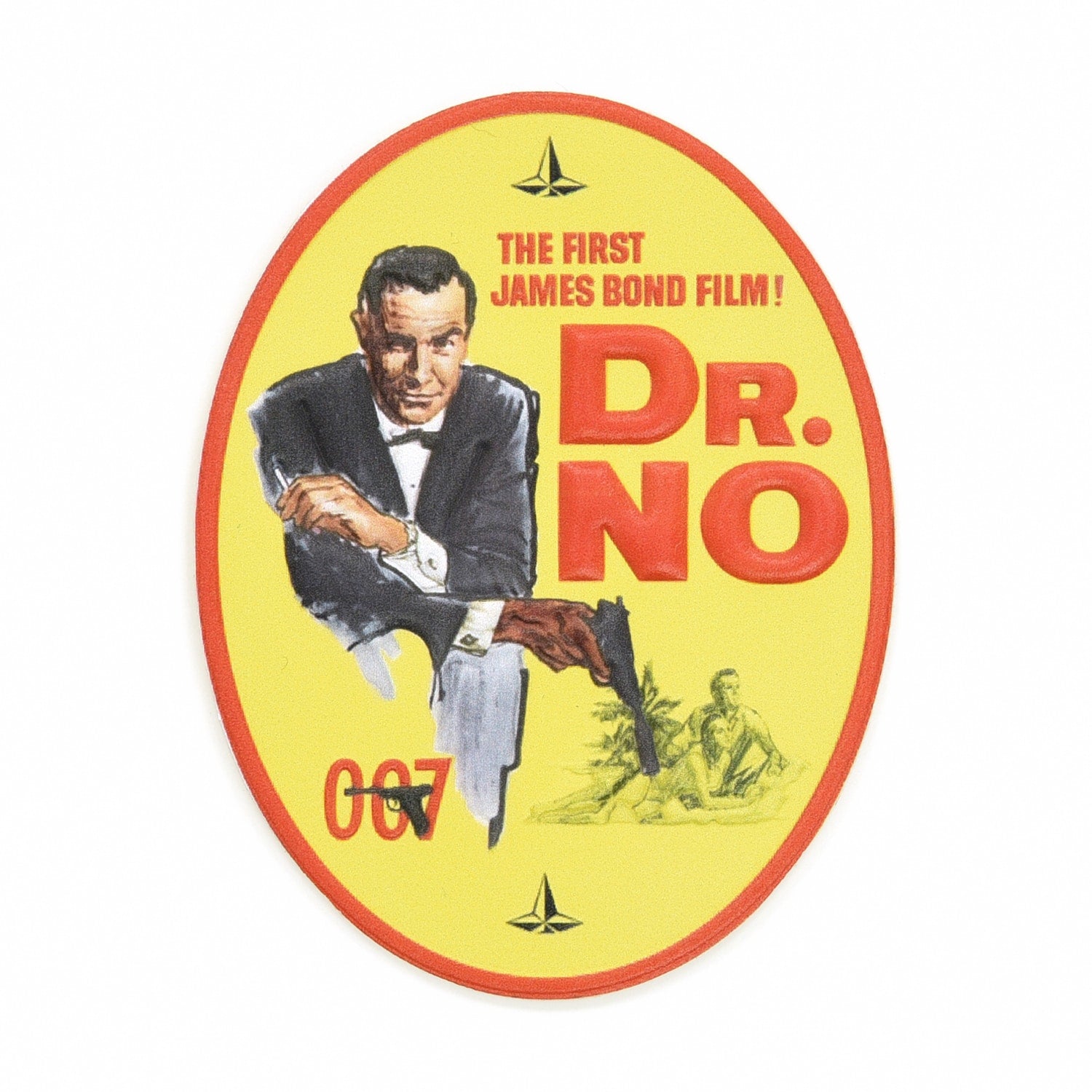 James Bond Leather Luggage Sticker Set | Box - GLOBE-TROTTER