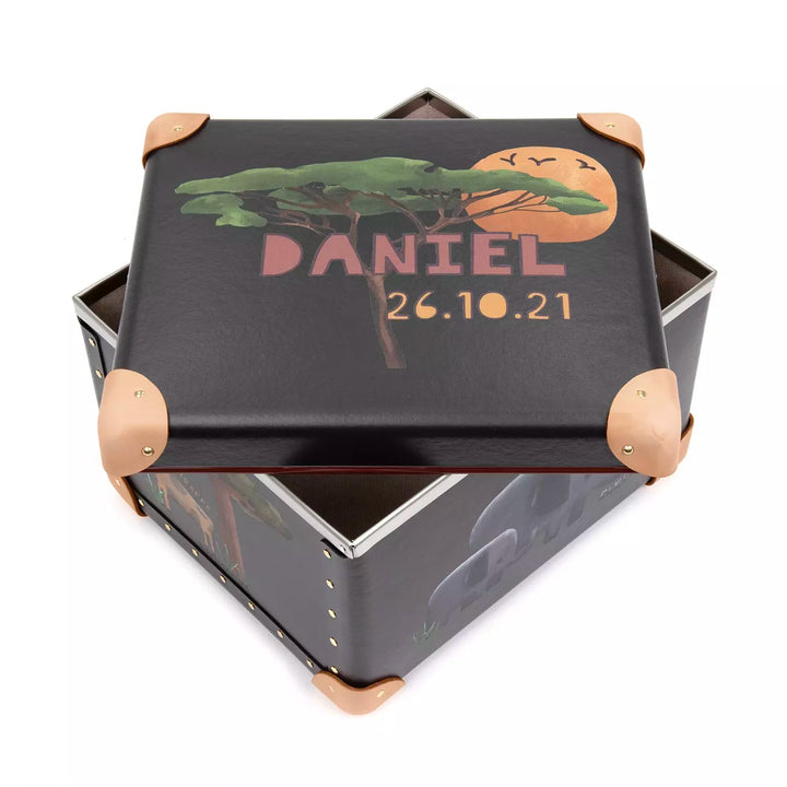 Occasions · Custom Children's Keepsake Box | Safari - Brown/Natural - GLOBE-TROTTER