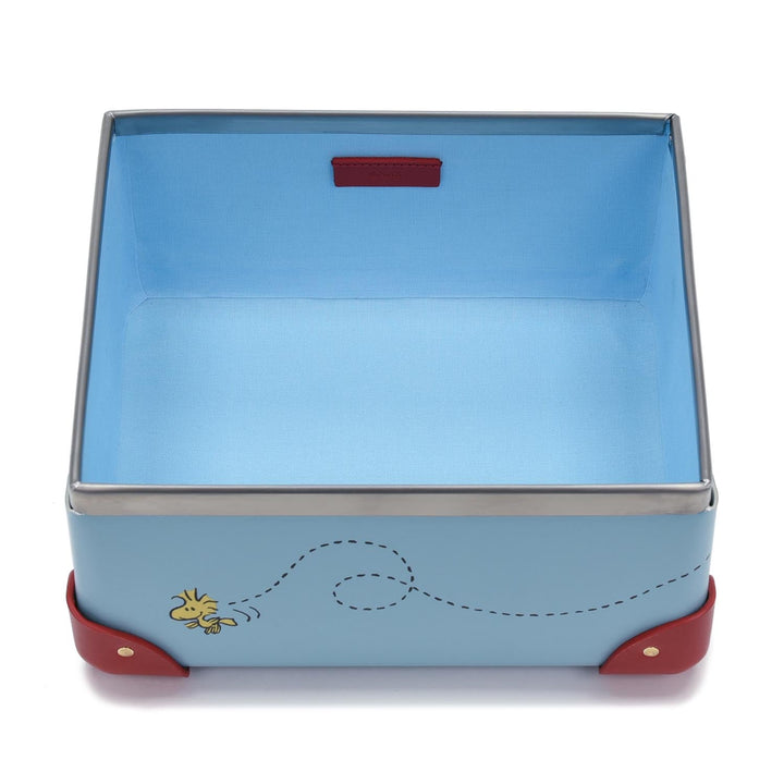 Peanuts · Small Storage Box | Linus Blue/Red - GLOBE-TROTTER