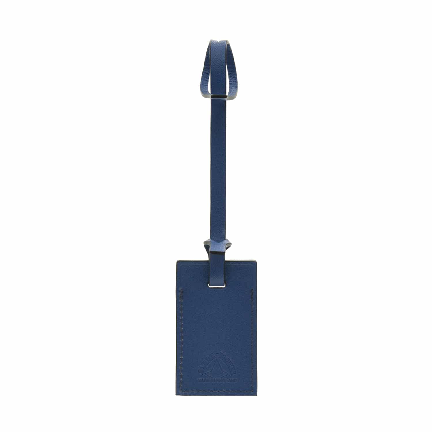 The London Square Collection · Luggage Tag | Cobalt/Chrome - GLOBE-TROTTER