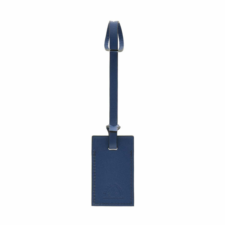 The London Square Collection · Luggage Tag | Cobalt/Chrome - GLOBE-TROTTER